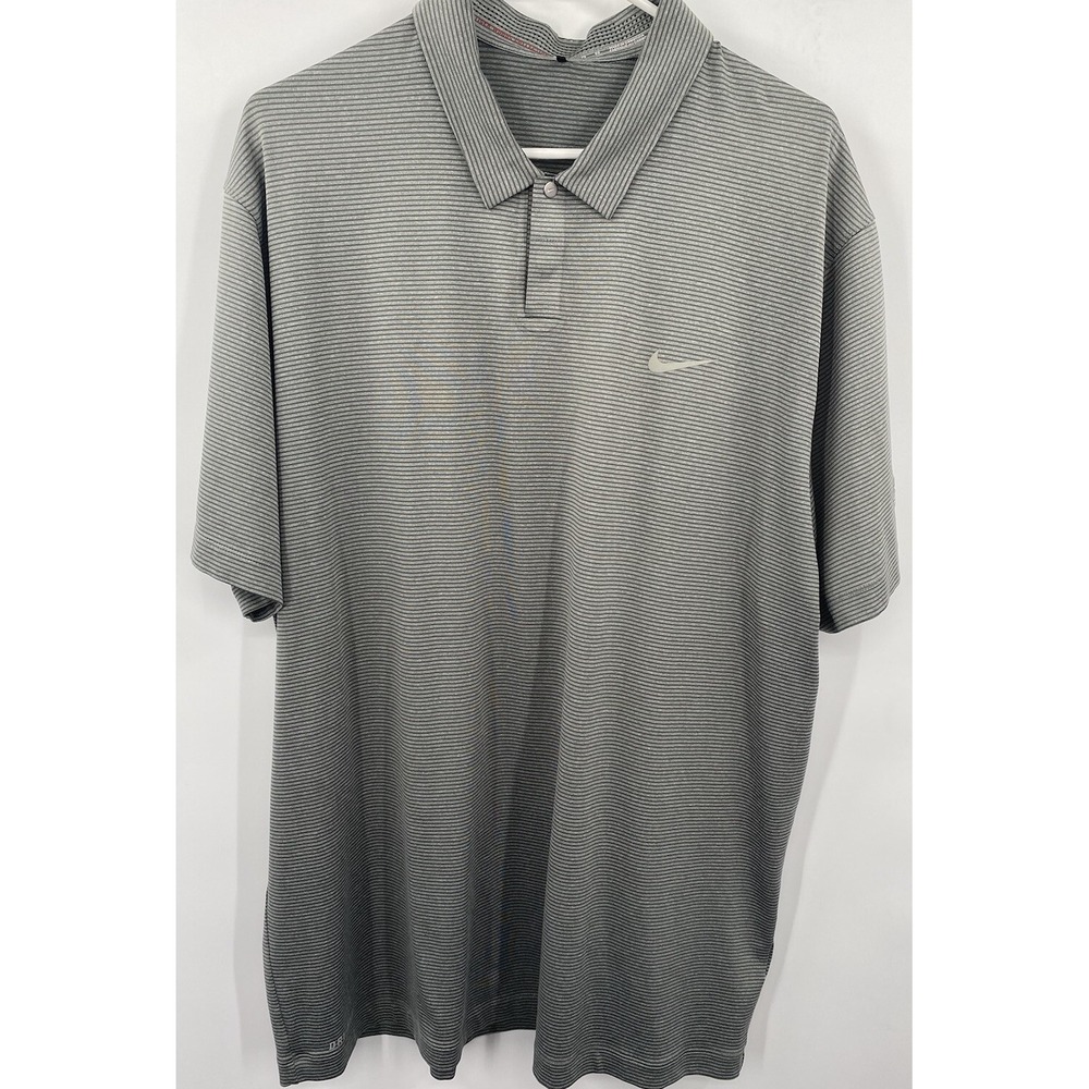 Nike Tiger Woods Collection Men's XL Sea Island Logo Short Sleeve Polo Shirt